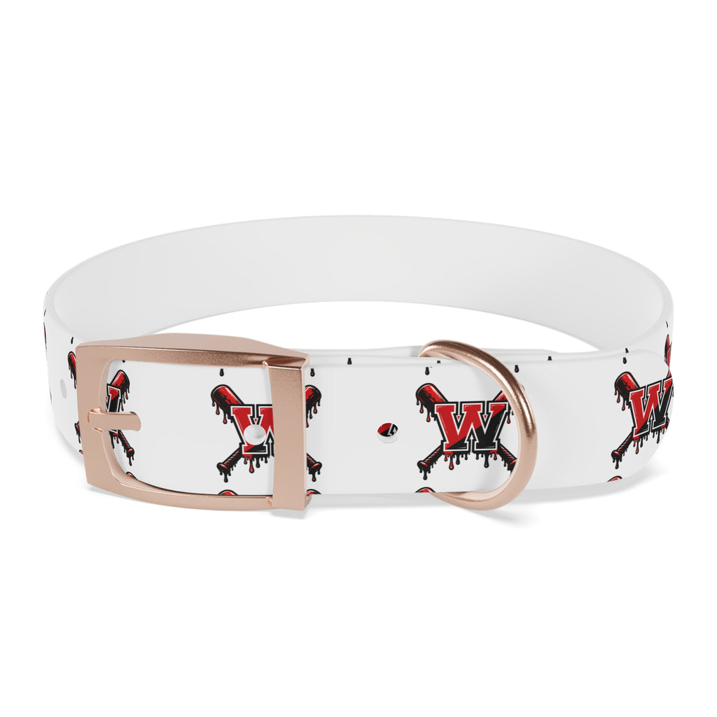 Winchester Baseball Drip 'W' Dog Collar
