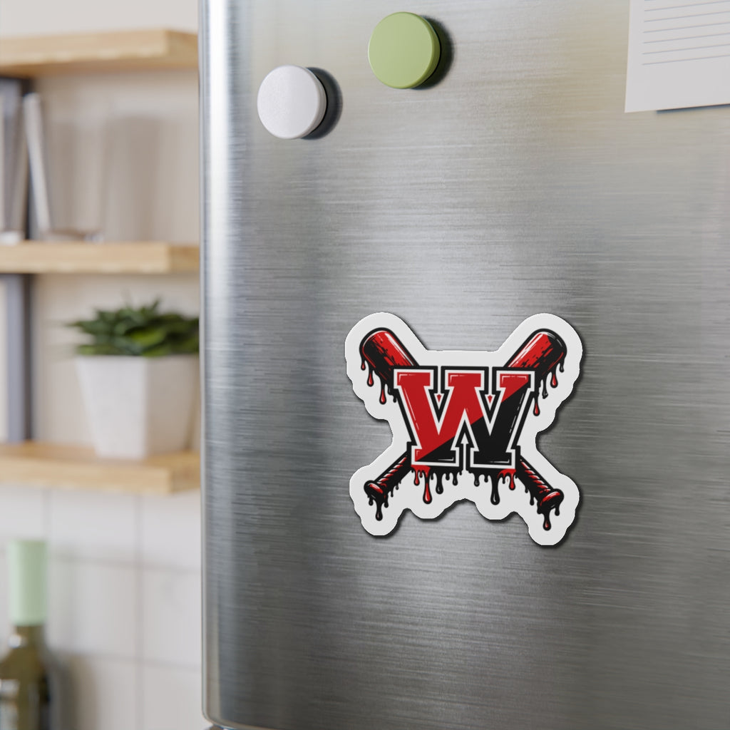 Winchester W Baseball Magnet