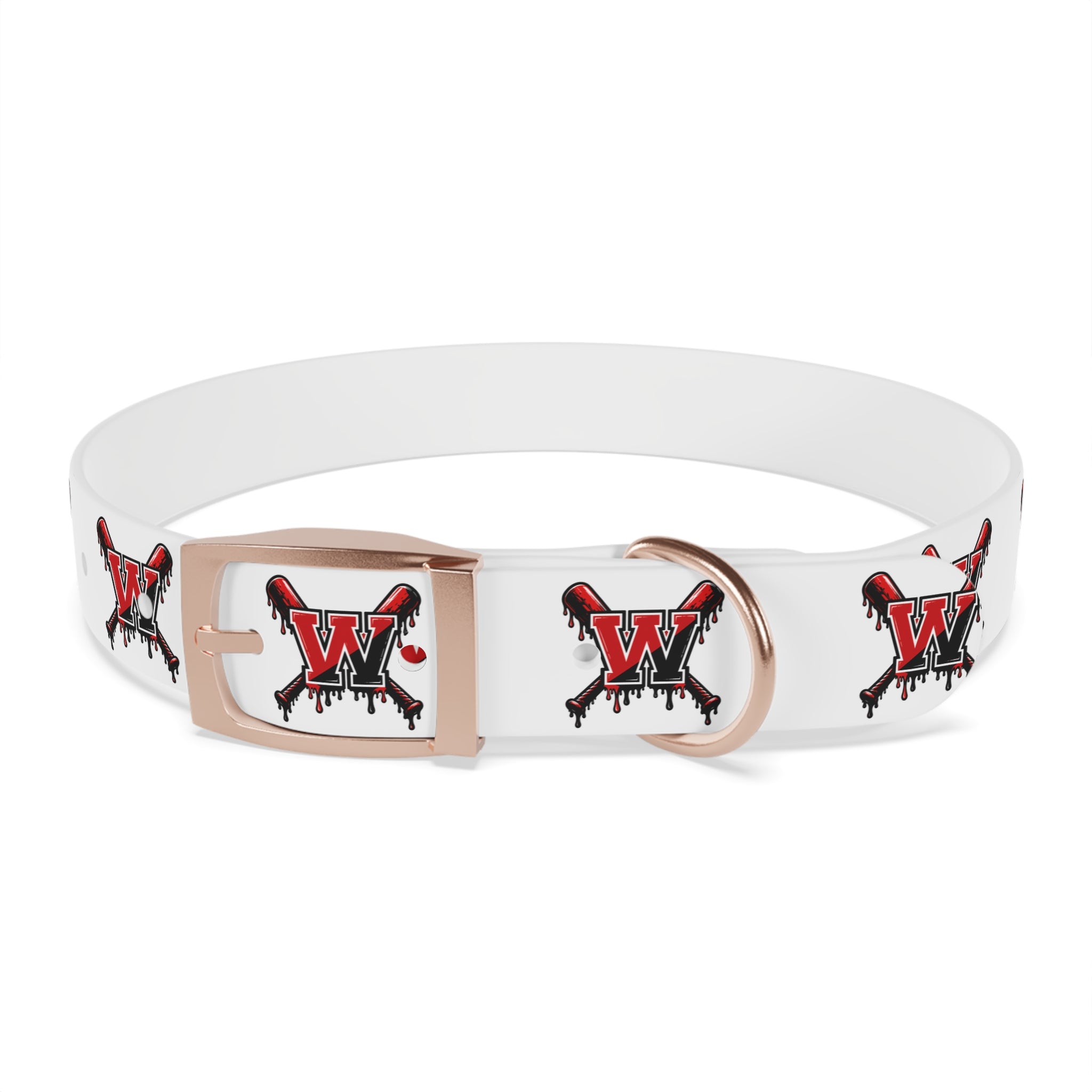 Winchester Baseball Drip 'W' Dog Collar