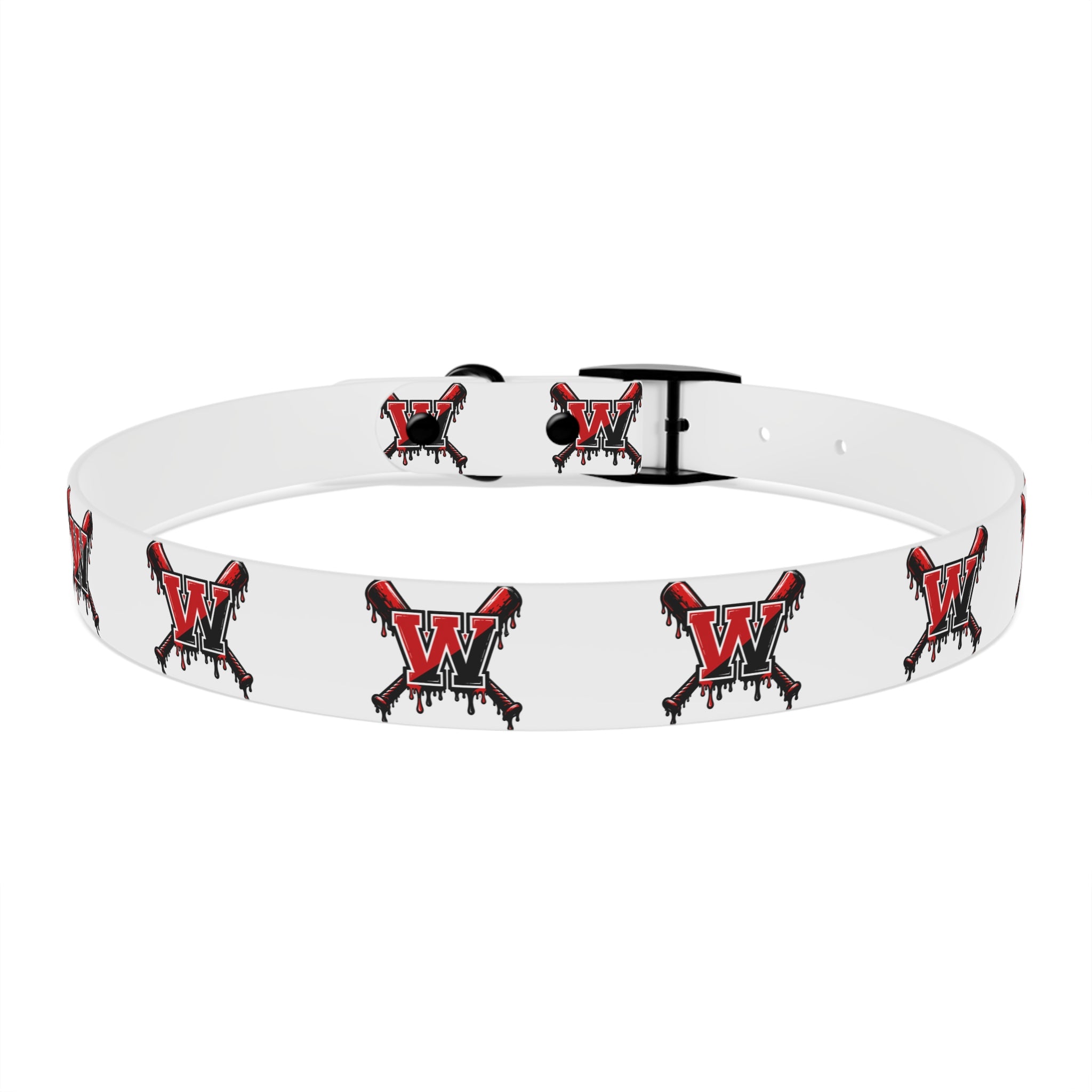 Winchester Baseball Drip 'W' Dog Collar
