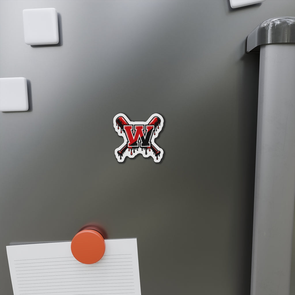 Winchester W Baseball Magnet