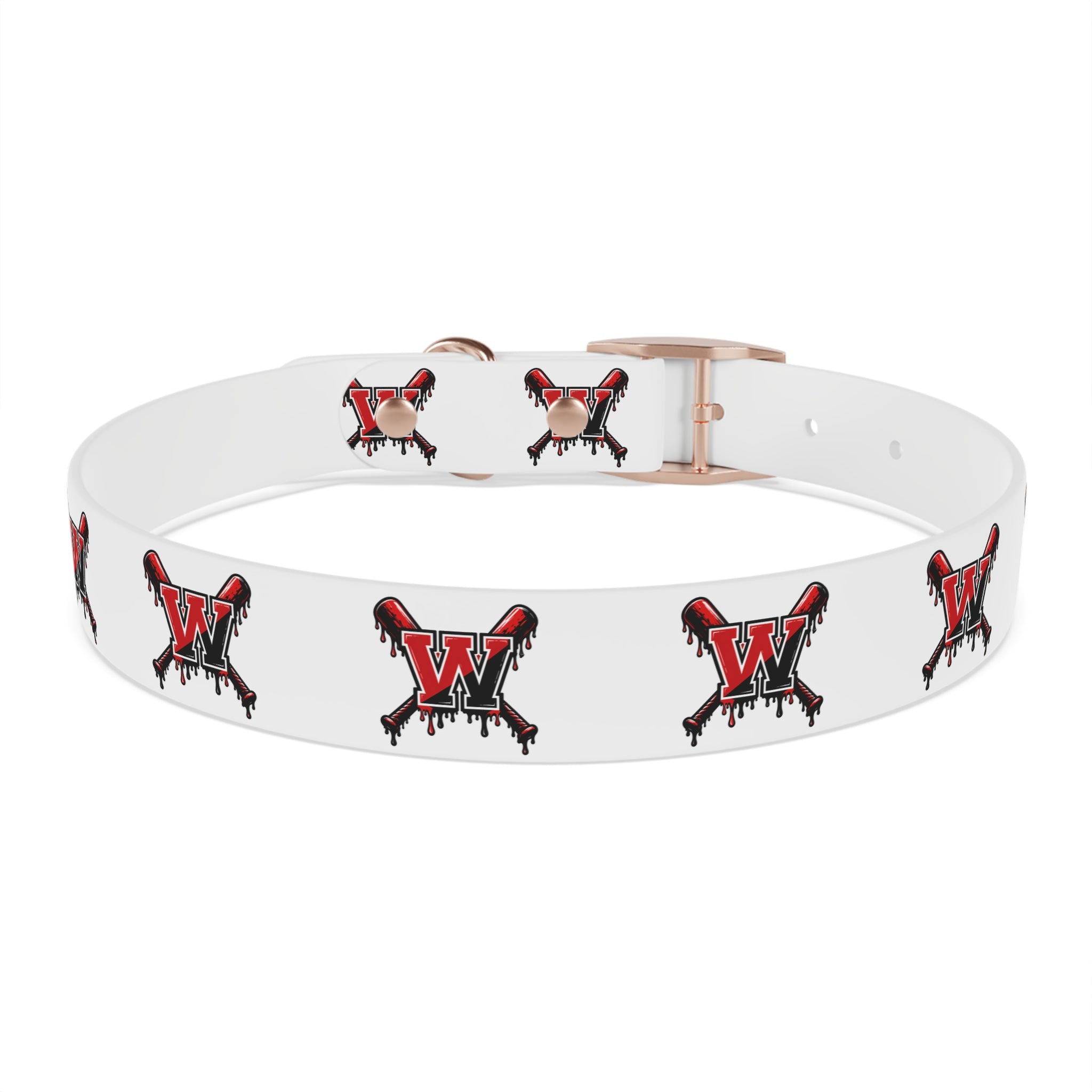 Winchester Baseball Drip 'W' Dog Collar