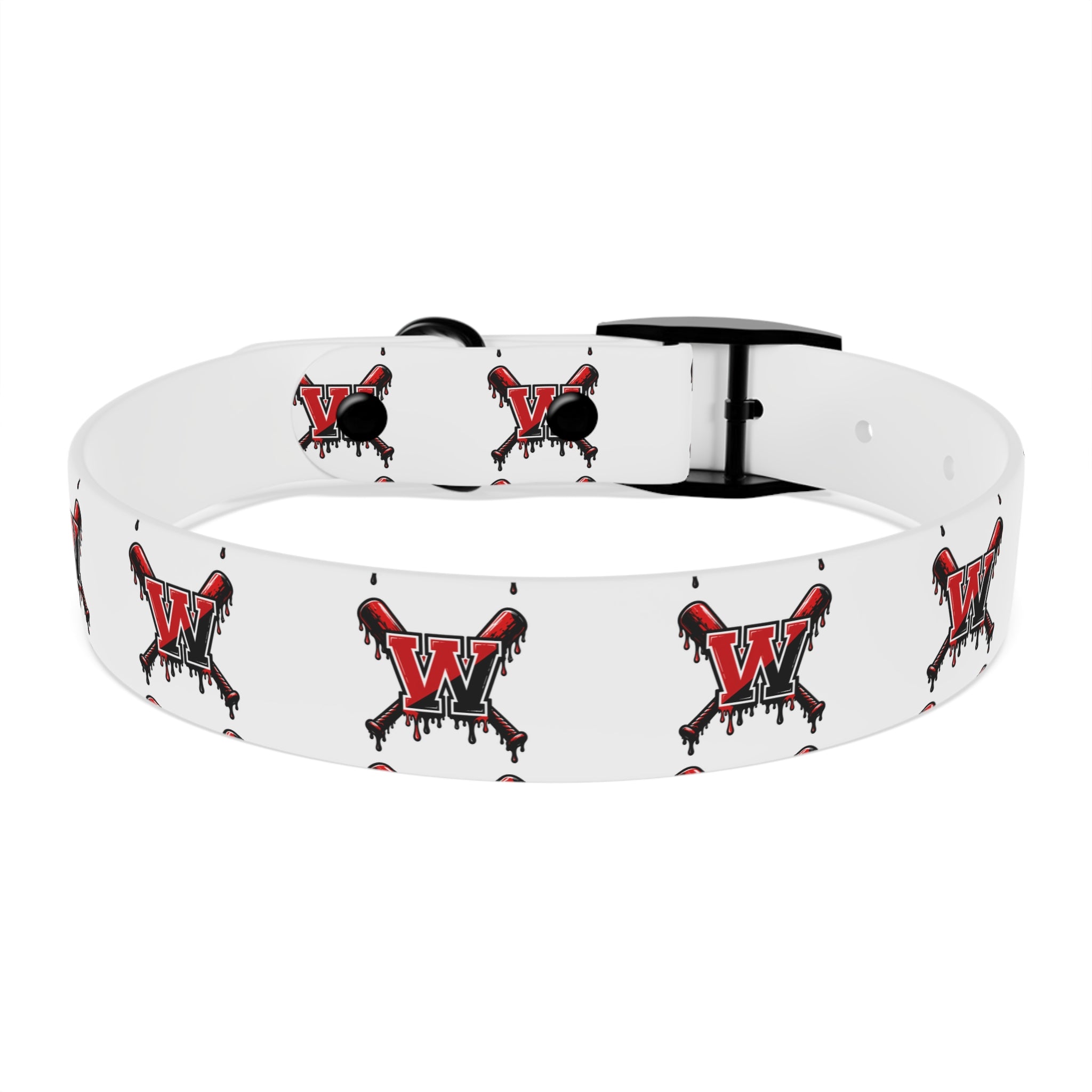 Winchester Baseball Drip 'W' Dog Collar