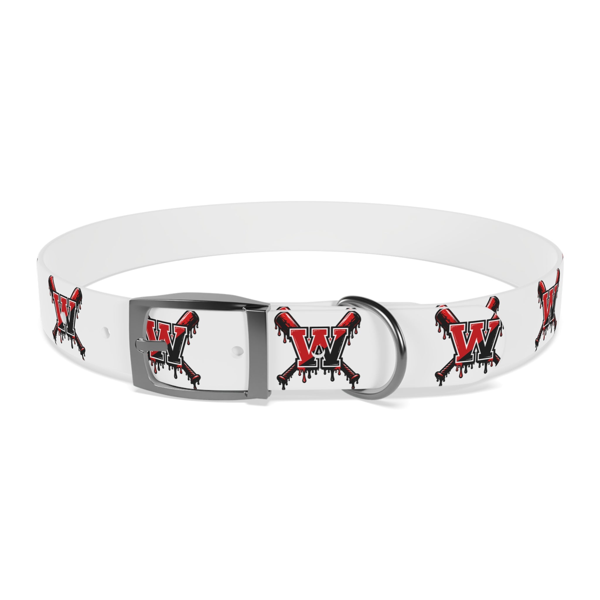 Winchester Baseball Drip 'W' Dog Collar
