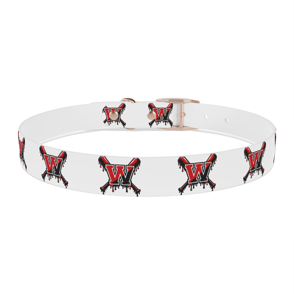 Winchester Baseball Drip 'W' Dog Collar