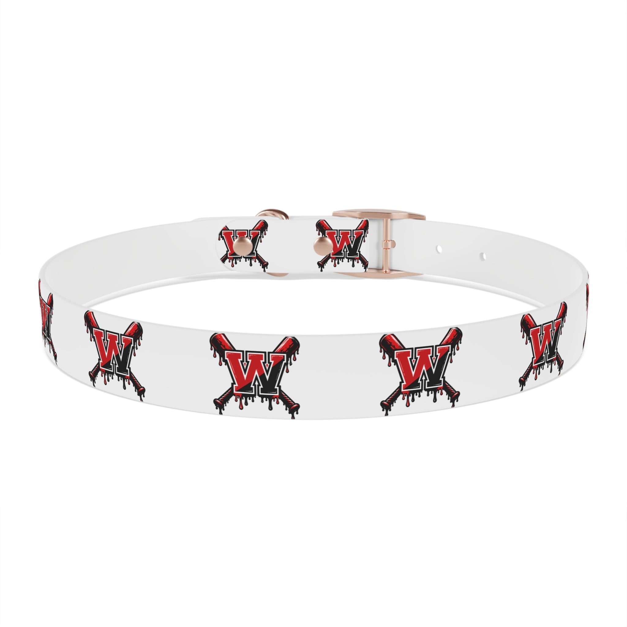 Winchester Baseball Drip 'W' Dog Collar