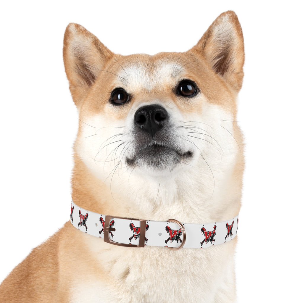 Winchester Baseball Drip 'W' Dog Collar
