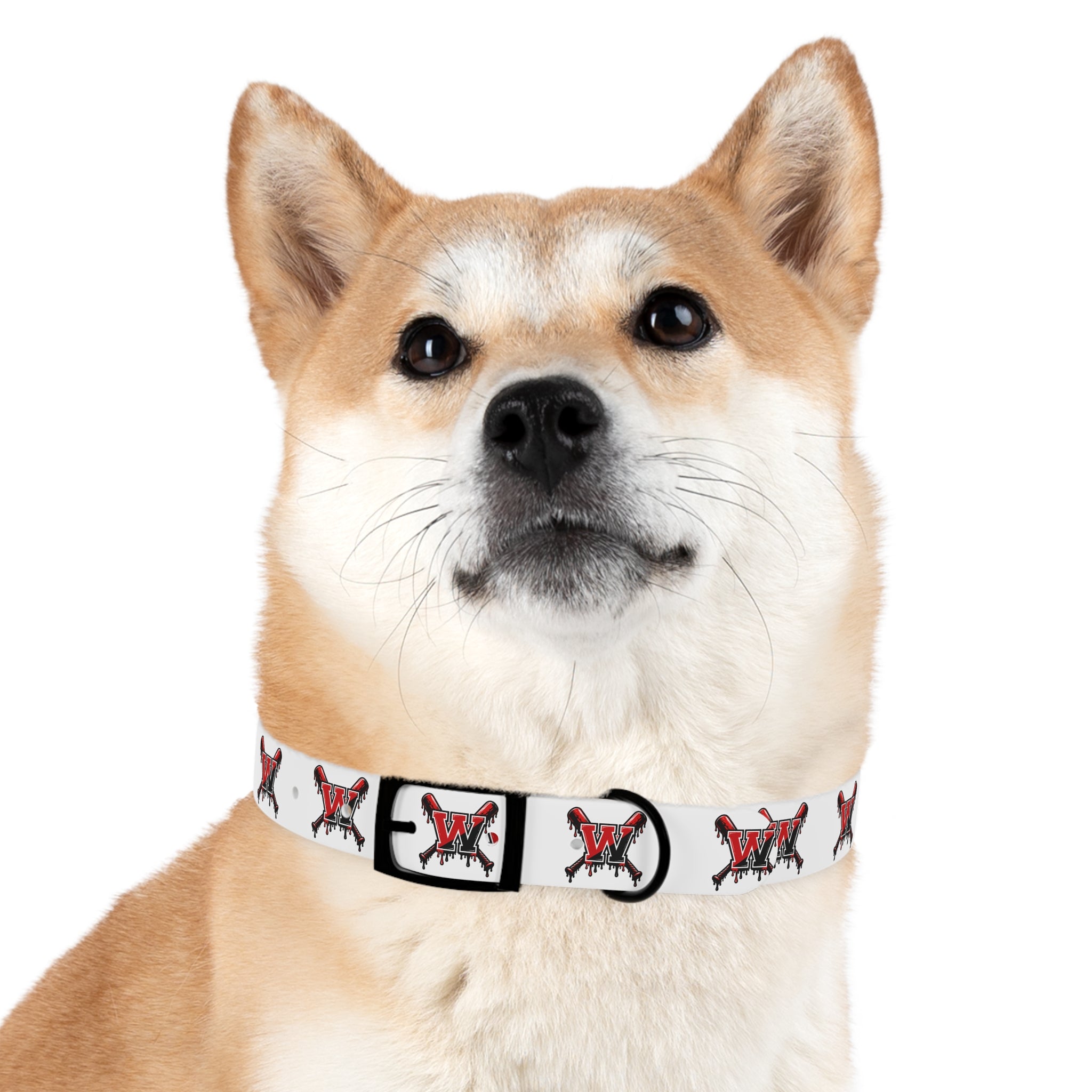 Winchester Baseball Drip 'W' Dog Collar