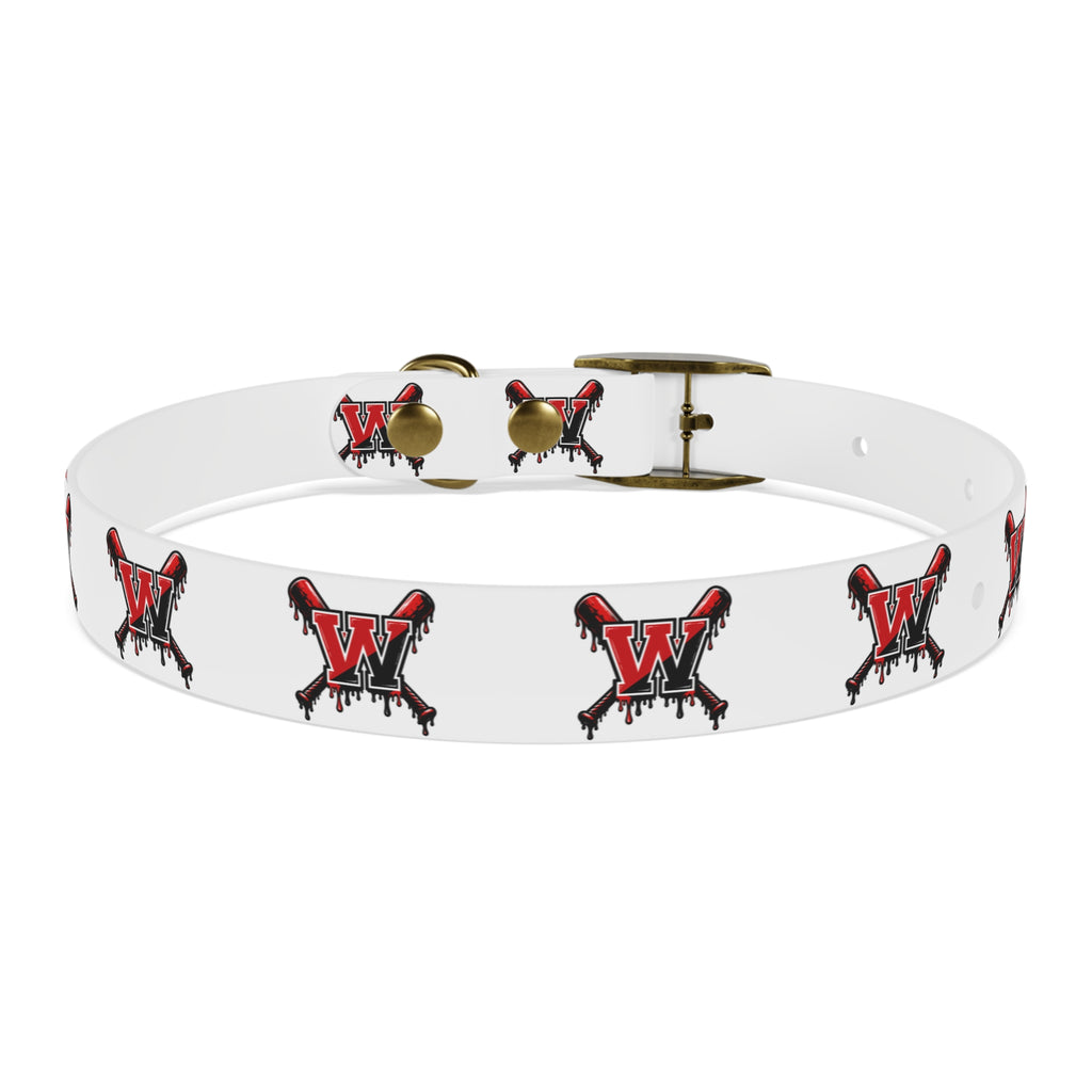 Winchester Baseball Drip 'W' Dog Collar