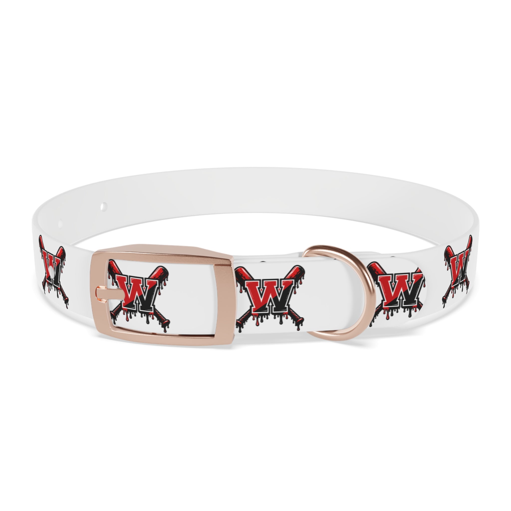 Winchester Baseball Drip 'W' Dog Collar