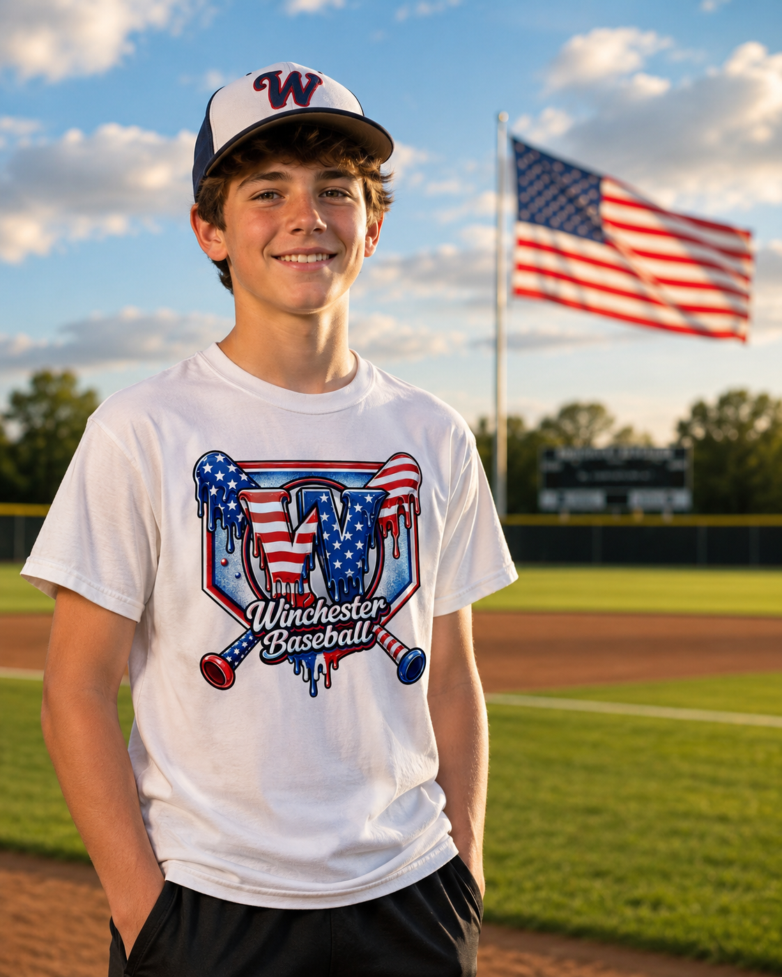 Winchester Baseball Americana T-Shirt