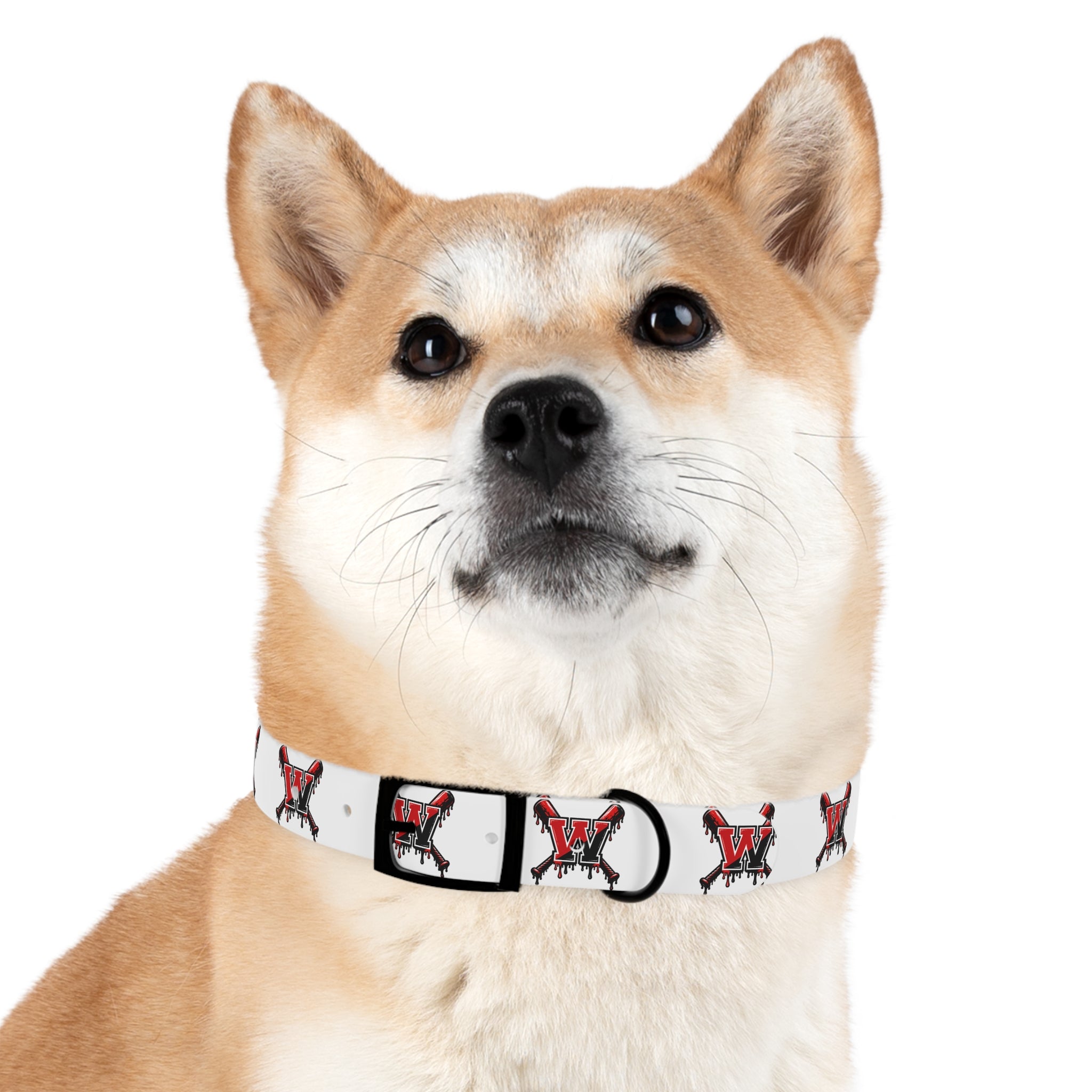 Winchester Baseball Drip 'W' Dog Collar