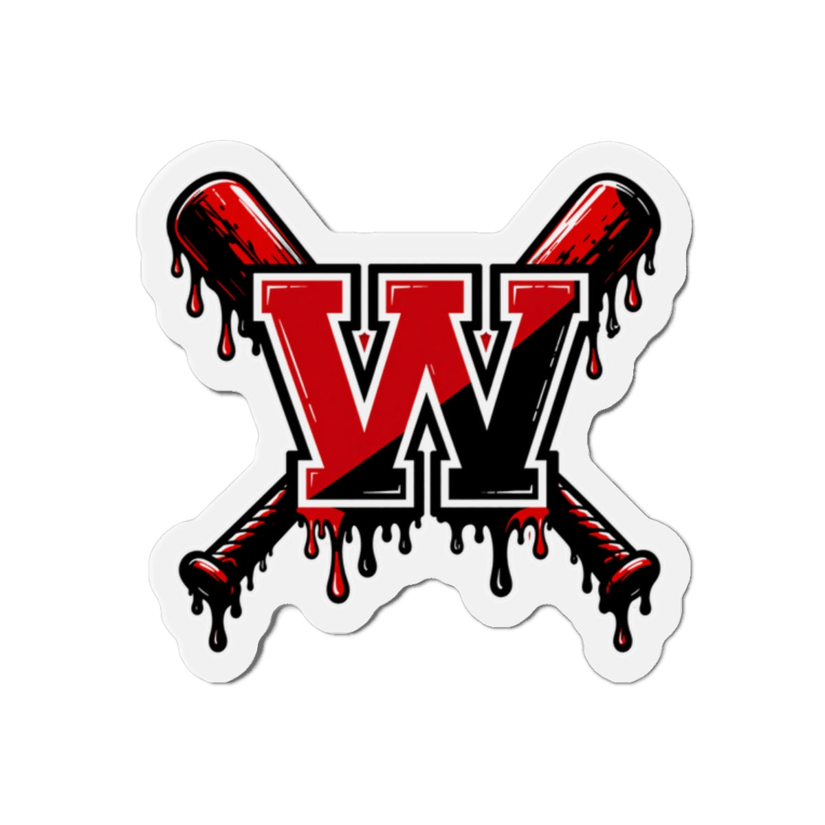 Winchester W Baseball Magnet