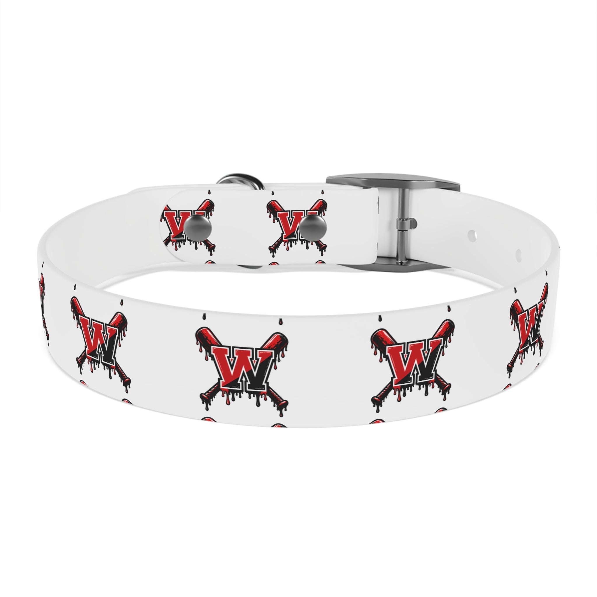 Winchester Baseball Drip 'W' Dog Collar