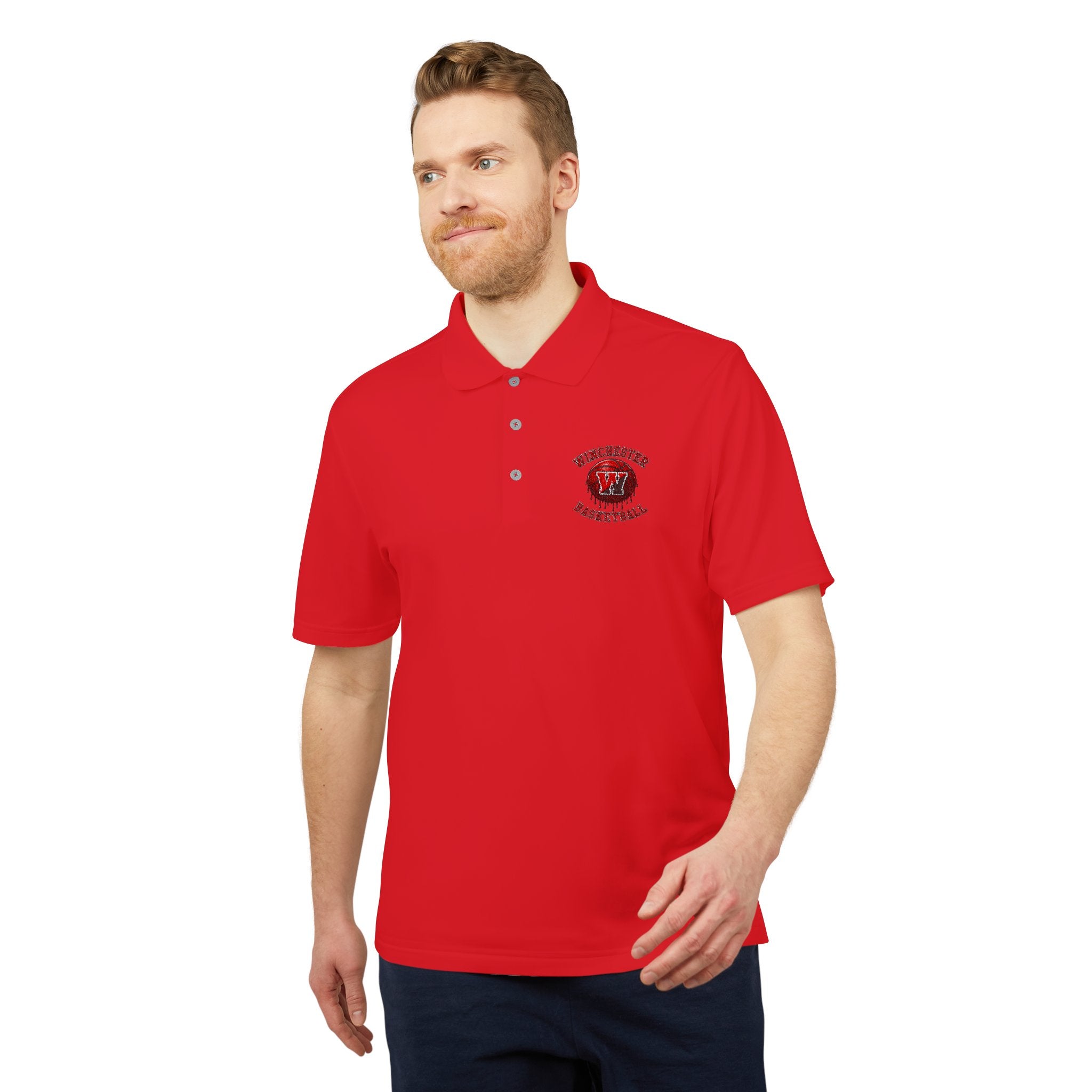 Adidas Embroidered Basketball Polo Shirt