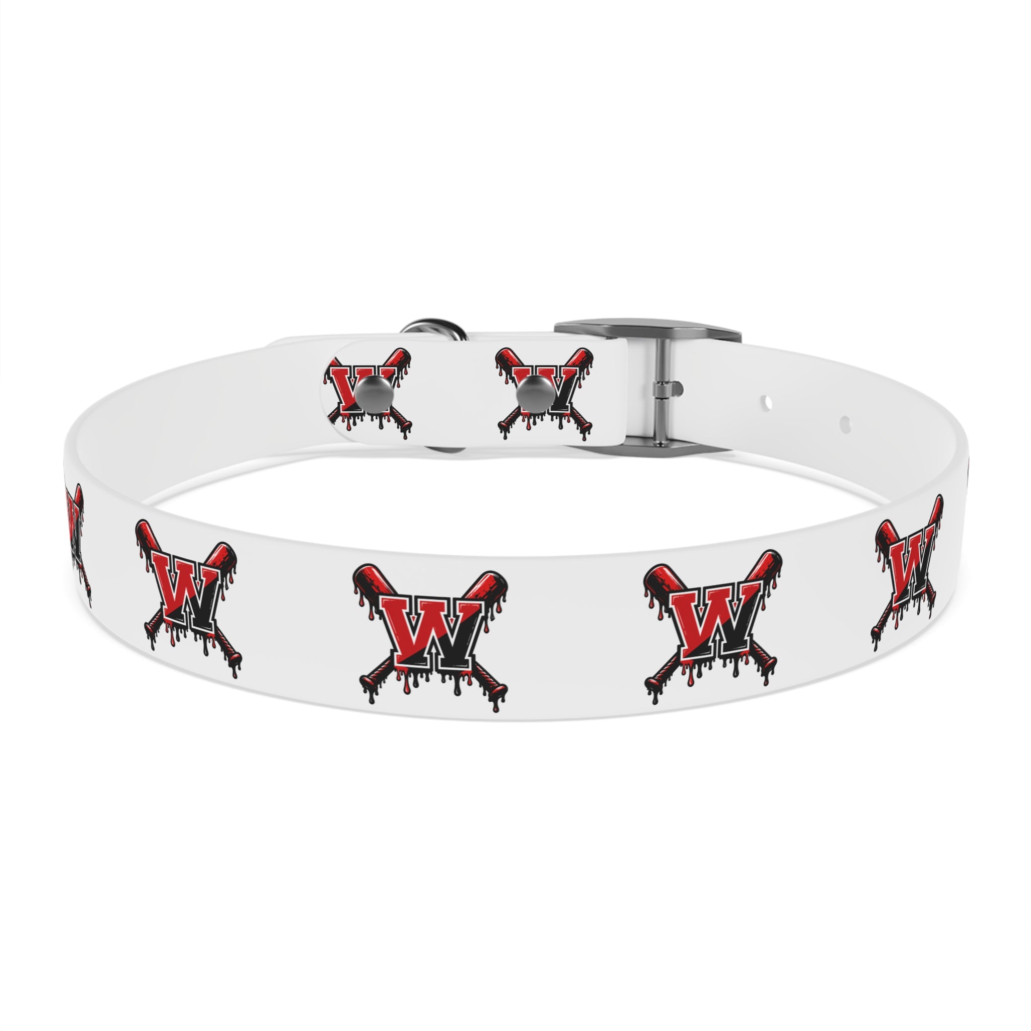 Winchester Baseball Drip 'W' Dog Collar