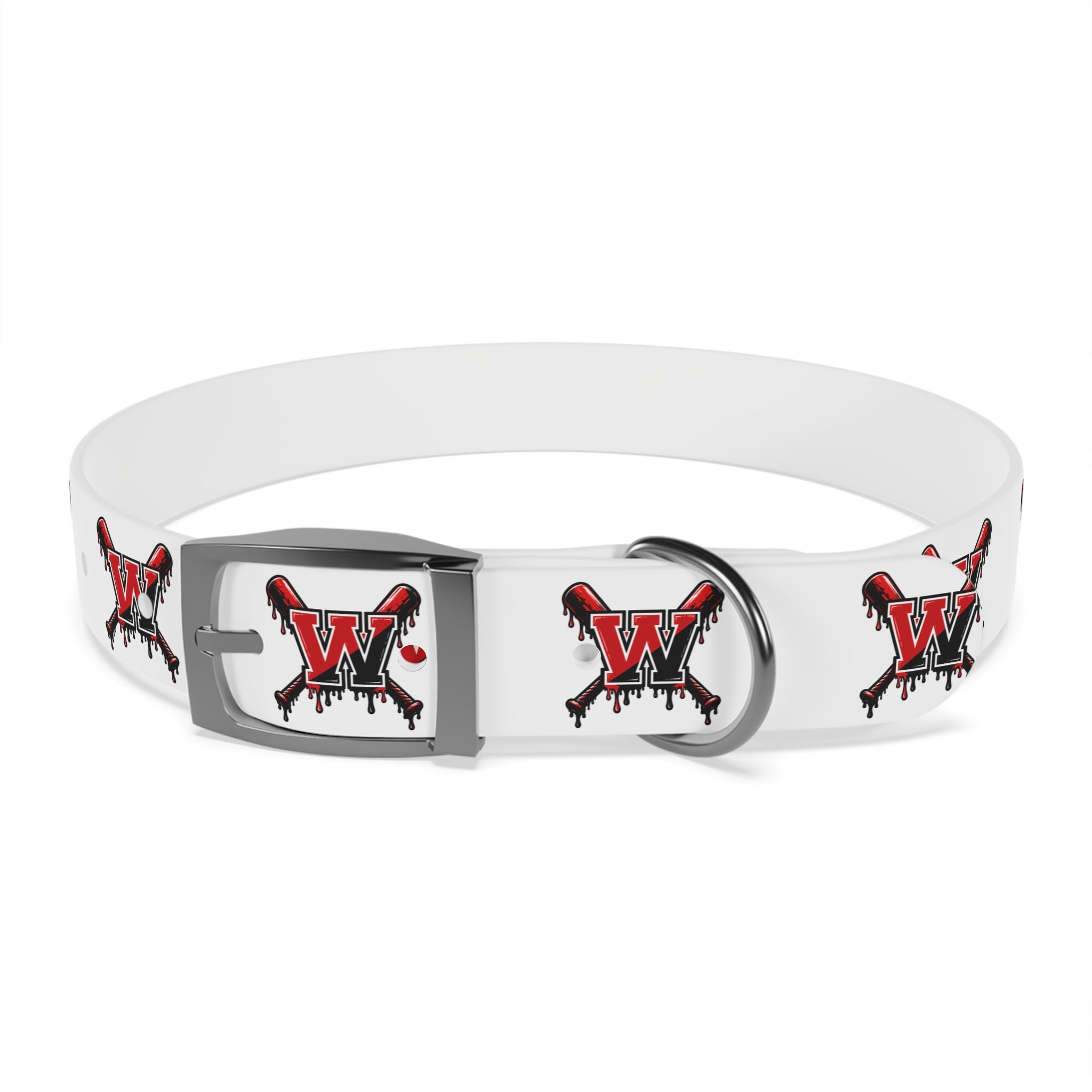 Winchester Baseball Drip 'W' Dog Collar
