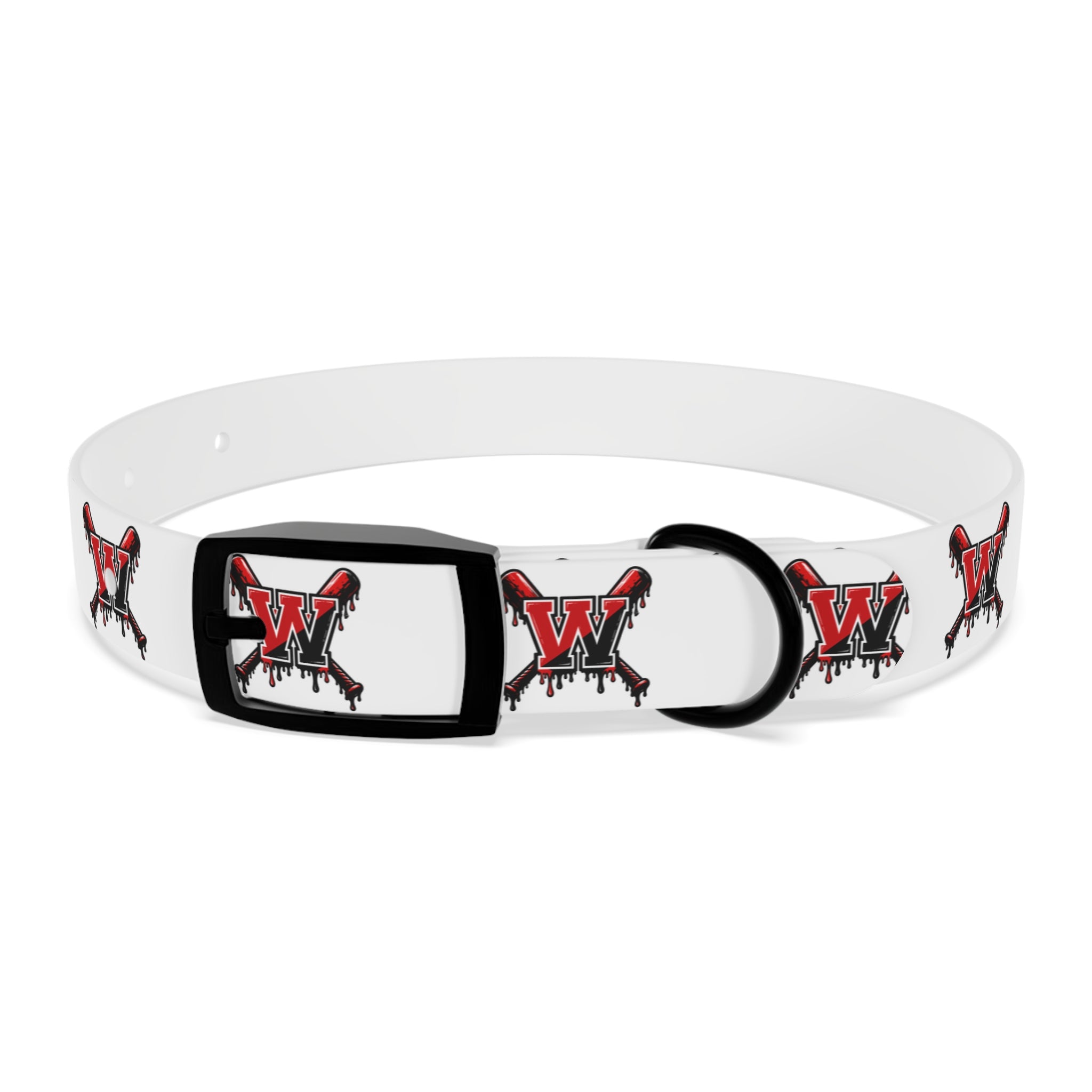 Winchester Baseball Drip 'W' Dog Collar