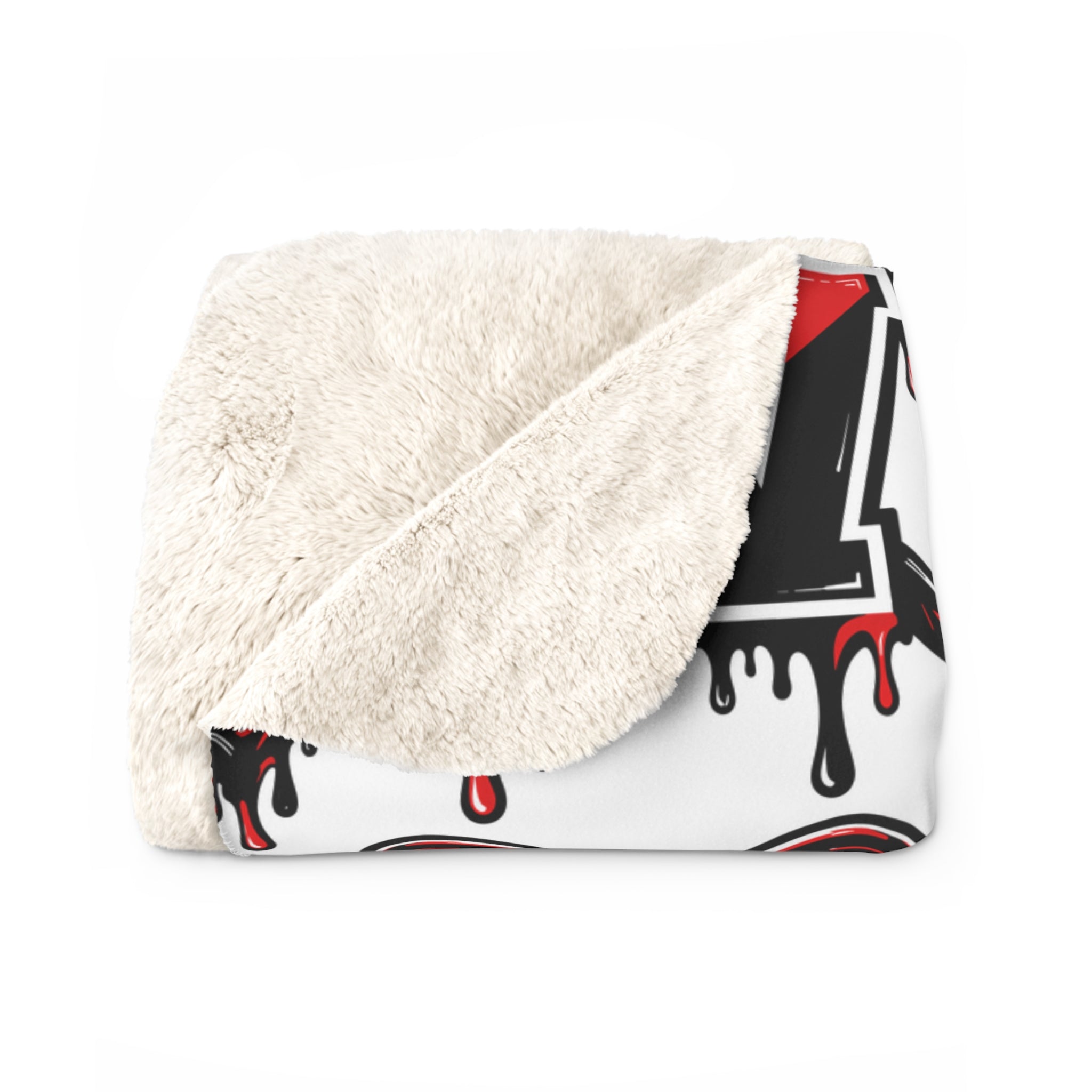 Winchester W Lacrosse Sherpa Fleece Blanket