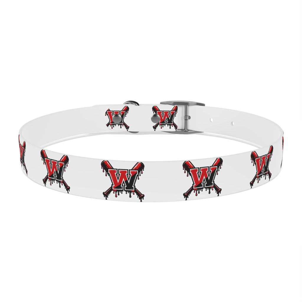 Winchester Baseball Drip 'W' Dog Collar