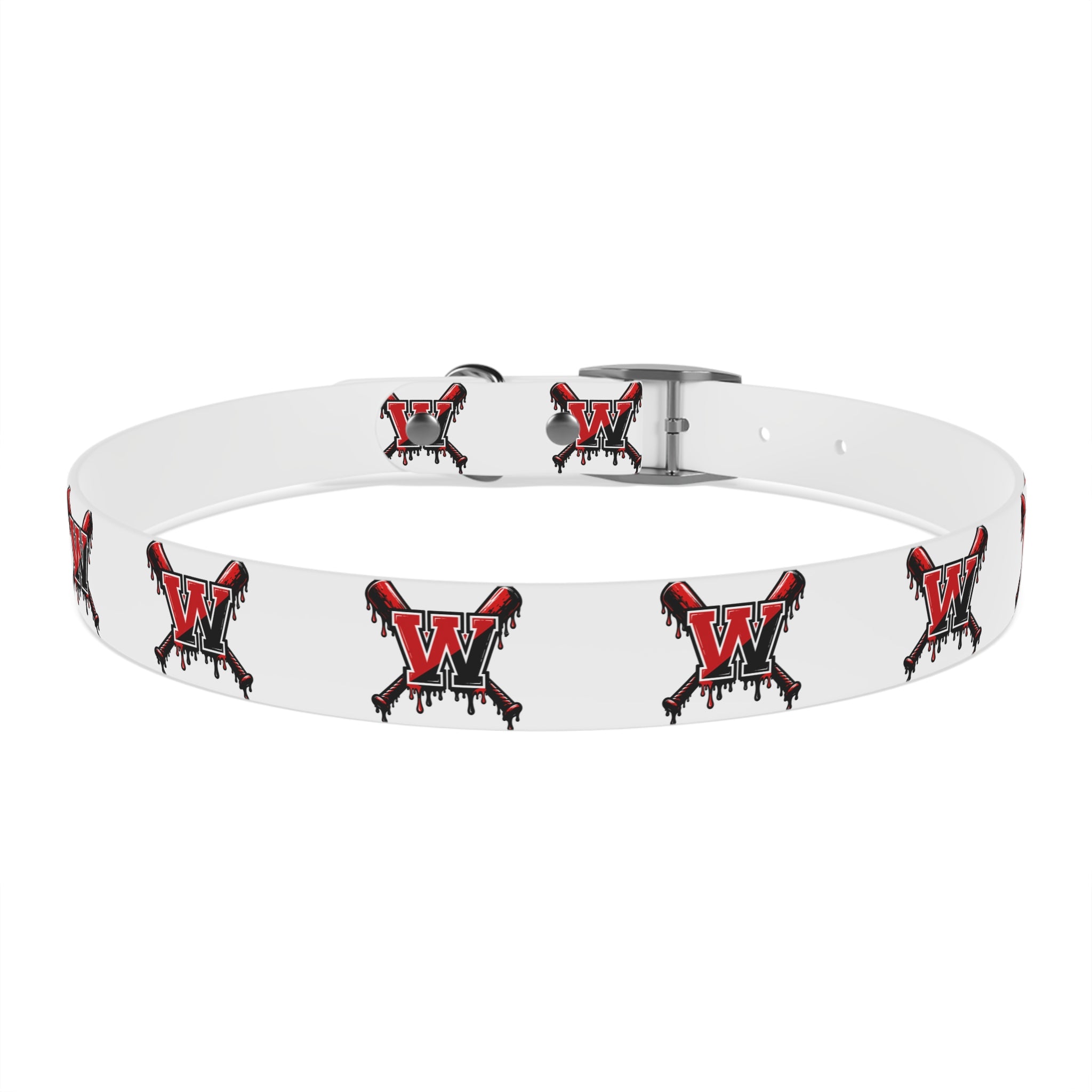 Winchester Baseball Drip 'W' Dog Collar